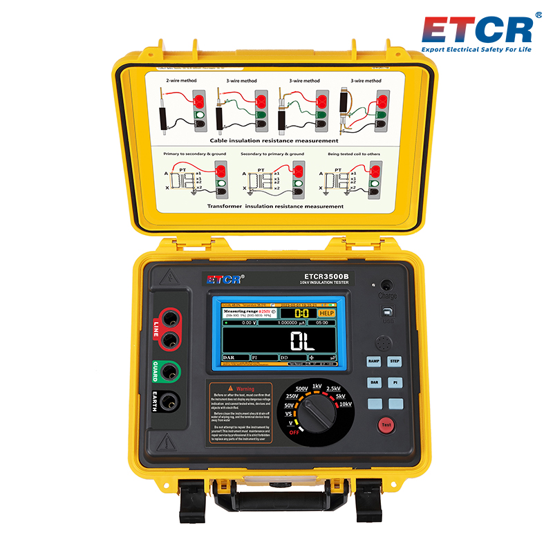 ETCR3500B High Voltage Insulation Resistance Tester