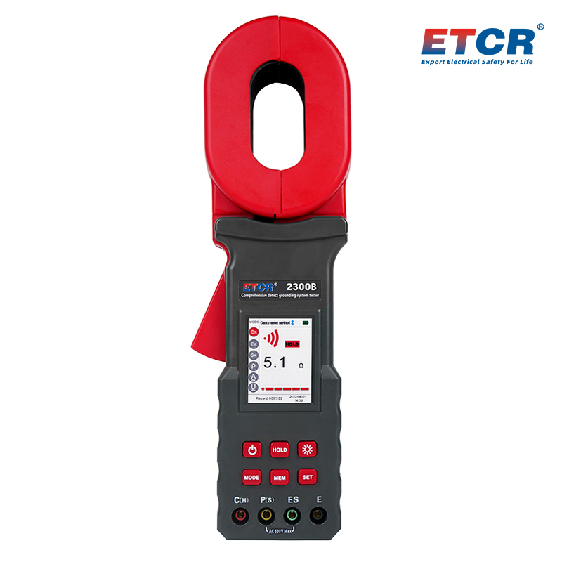 ETCR2300B Ground Pile Type Clamp Earth Resistance Tester