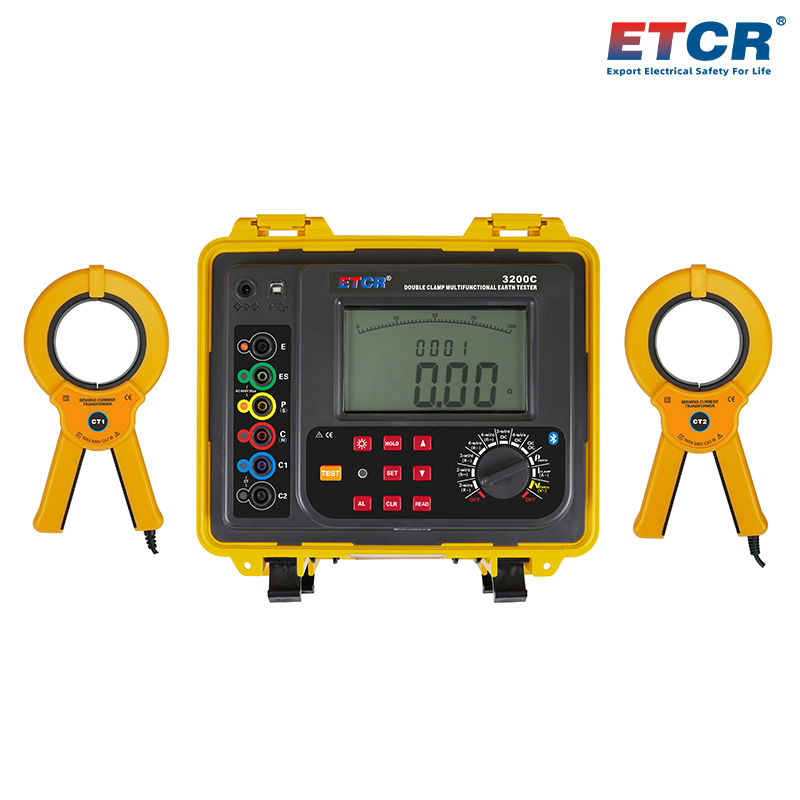 ETCR3200C Double Clamp Earth Resistance Tester