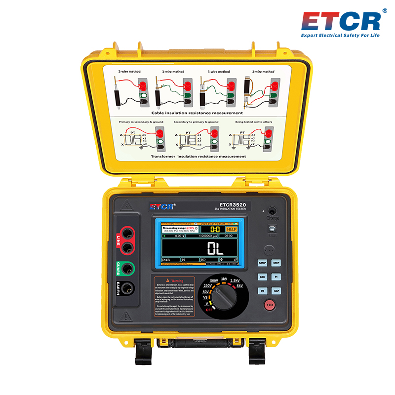 ETCR3520 High Voltage Insulation Resistance Tester